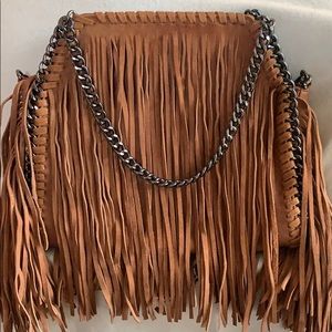 Fringed handbag
